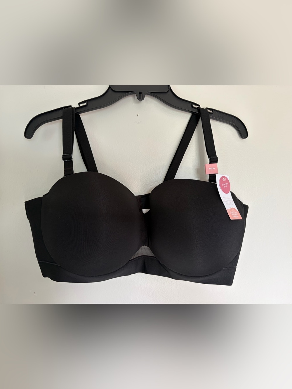 2/$50! NWT- Cacique Seamless Black Convertible Bra- size 40DD